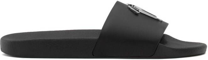 Giuseppe Zanotti Brett logo slides Black