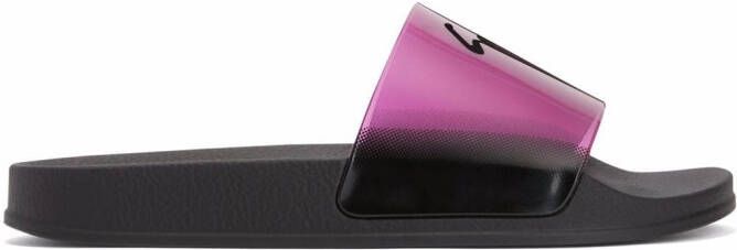 Giuseppe Zanotti Brett signature slides Pink