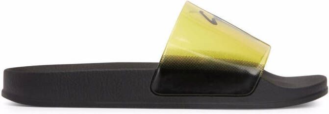 Giuseppe Zanotti Brett Vinyl slides Yellow