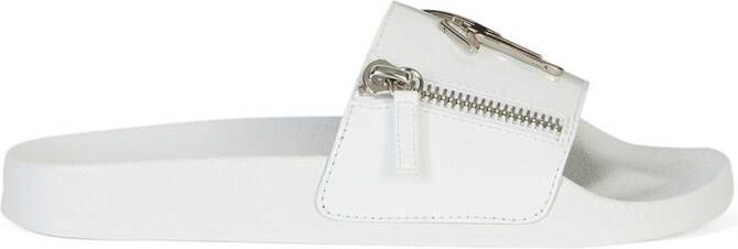 Giuseppe Zanotti Brett Zip slides White