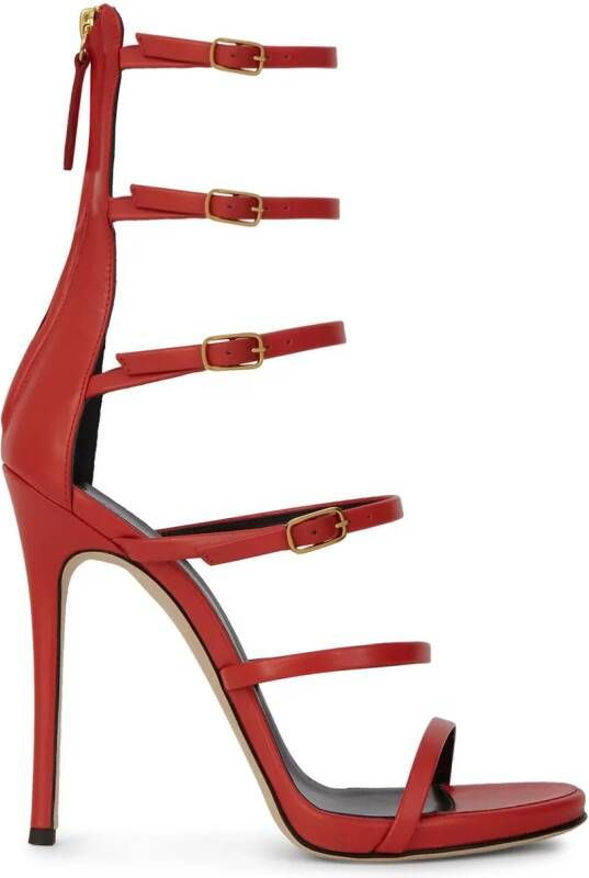 Giuseppe Zanotti 115mm Margaret multi-strap sandals Red