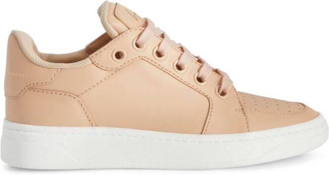 Giuseppe Zanotti calf-leather lace-up sneakers Neutrals