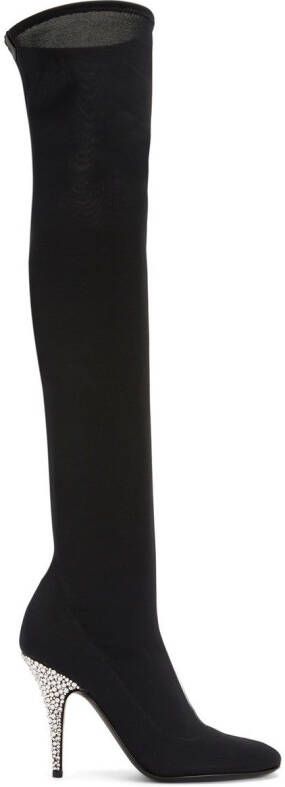 Giuseppe Zanotti Calixtee Cuissarde embellished boots Black