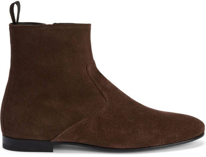 Giuseppe Zanotti chelsea suede boots Brown