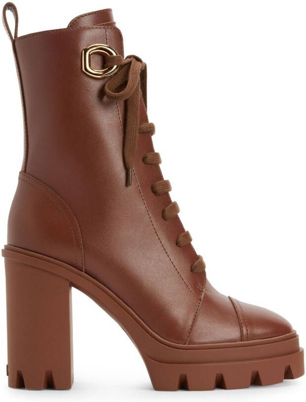 Giuseppe Zanotti 110mm Cubalibre boots Brown