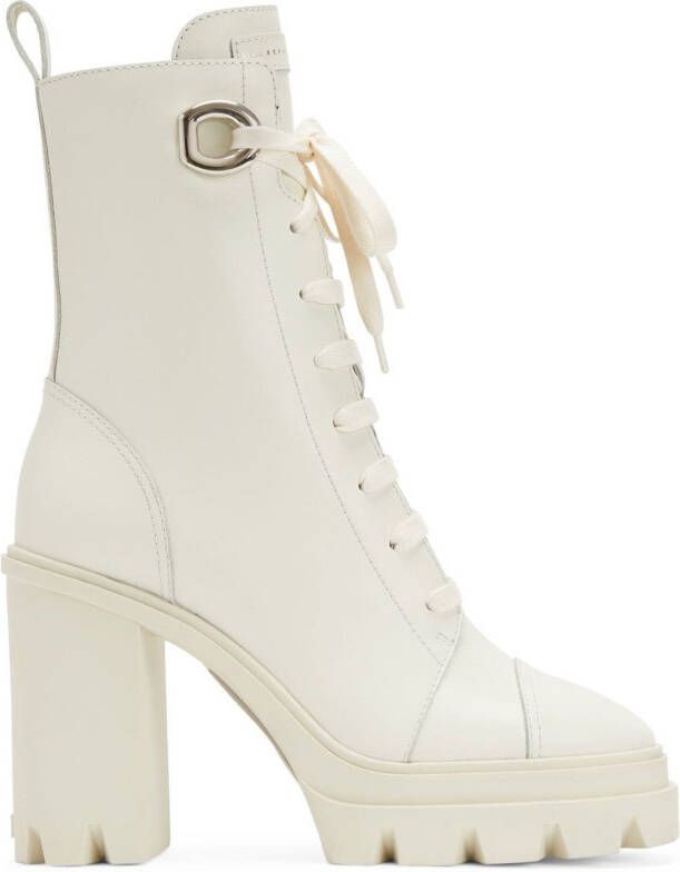 Giuseppe Zanotti 110mm Cubalibre boots White