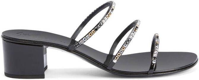Giuseppe Zanotti 40mm Dark Colorful sandals Black