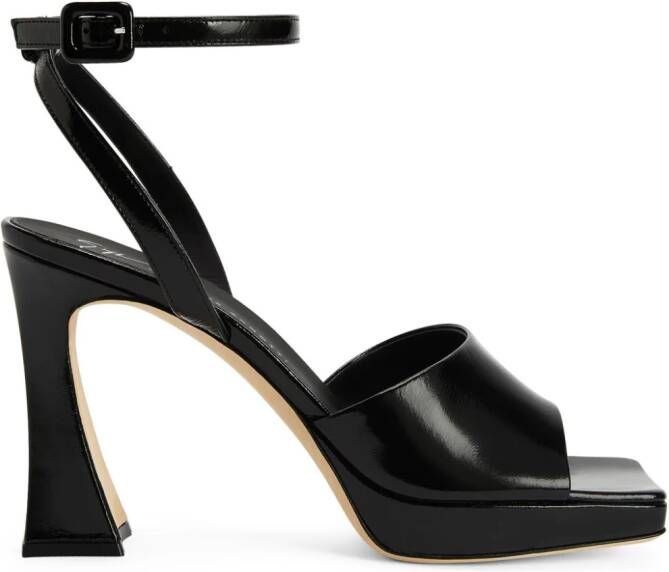 Giuseppe Zanotti Emiyle 100mm leather sandals Black