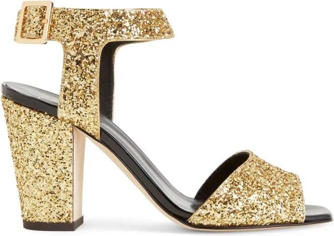 Giuseppe Zanotti 80mm Emmanuelle sandals Gold