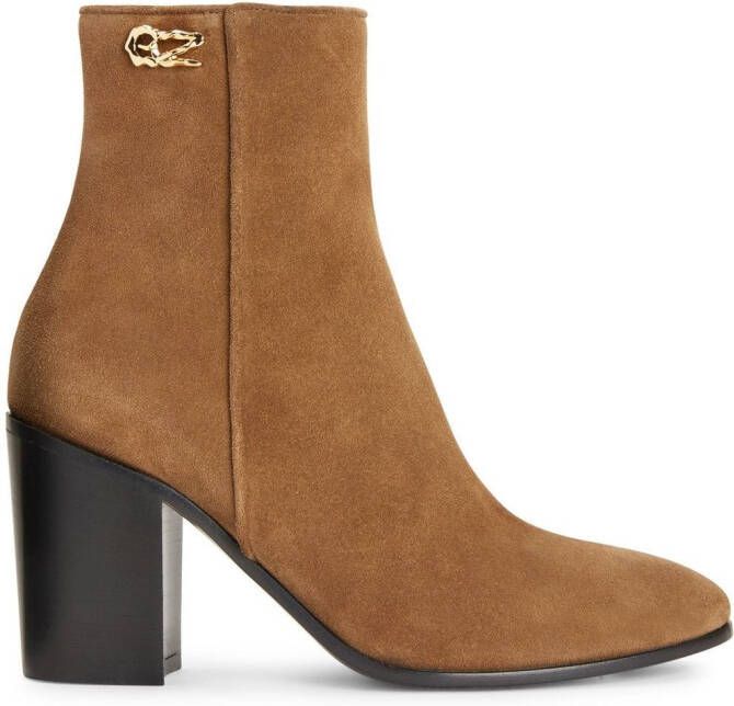 Giuseppe Zanotti 80mm Enriette ankle boots Brown