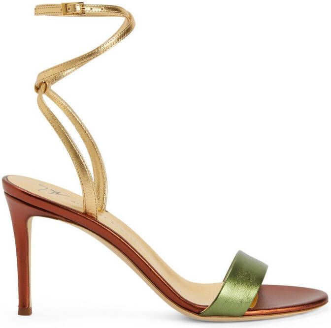 Giuseppe Zanotti 85mm Erwan sandals Green
