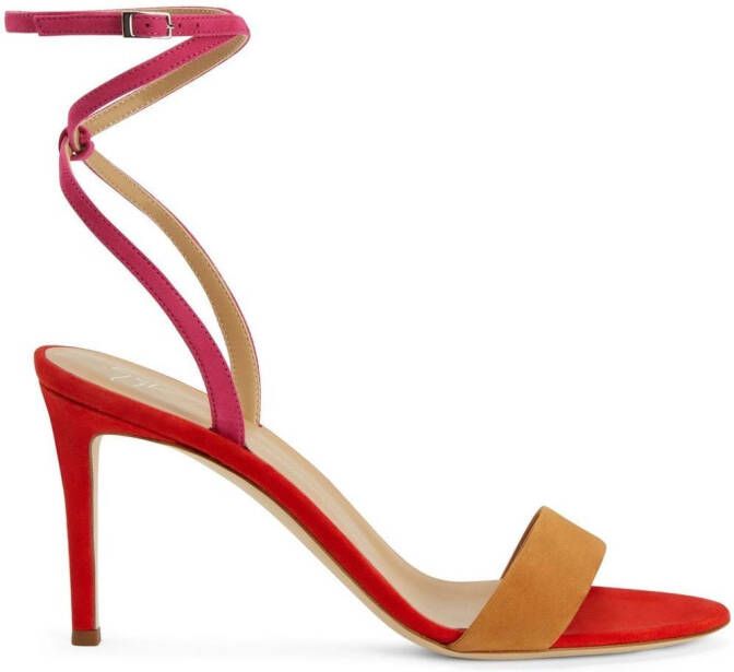 Giuseppe Zanotti 85mm Erwan sandals Red