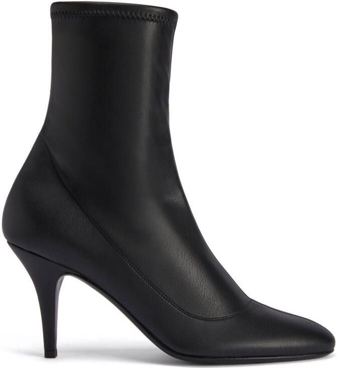 Giuseppe Zanotti Felicienne leather 85mm ankle boots Black