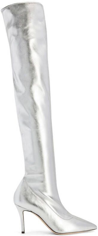 Giuseppe Zanotti 90mm Felicity thigh-high boots Silver