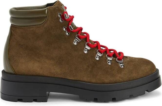 Giuseppe Zanotti Ferrhan suede boots Green