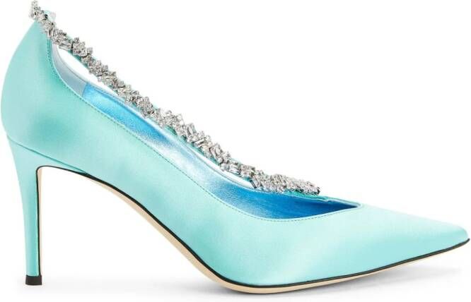 Giuseppe Zanotti Filipa Crystal 105mm pumps Blue