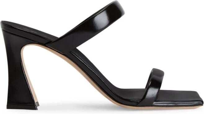 Giuseppe Zanotti 85mm Flaminia leather sandals Black
