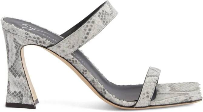 Giuseppe Zanotti 85mm Flaminia sandals Grey
