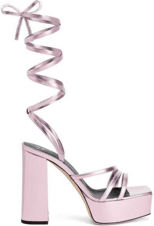 Giuseppe Zanotti 120mm Flavienne platform sandals Pink