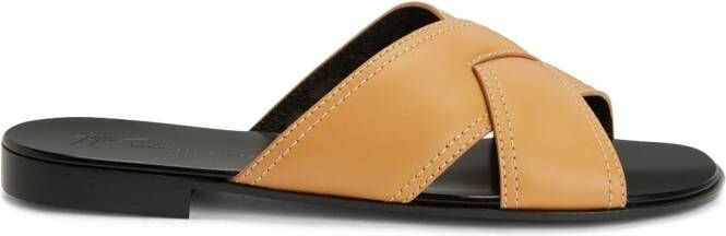 Giuseppe Zanotti Flavio slip-on sandals Brown