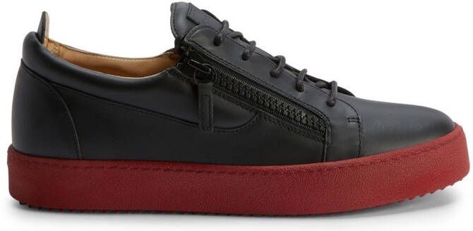 Giuseppe Zanotti Frankie leather low-top sneakers Black