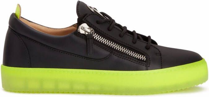 Giuseppe Zanotti Frankie leather low-top sneakers Black