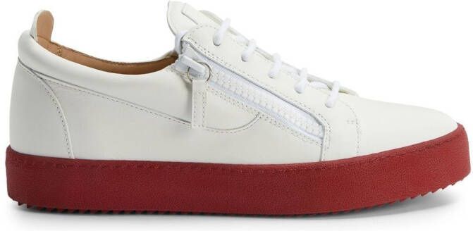 Giuseppe Zanotti Frankie leather low-top sneakers White