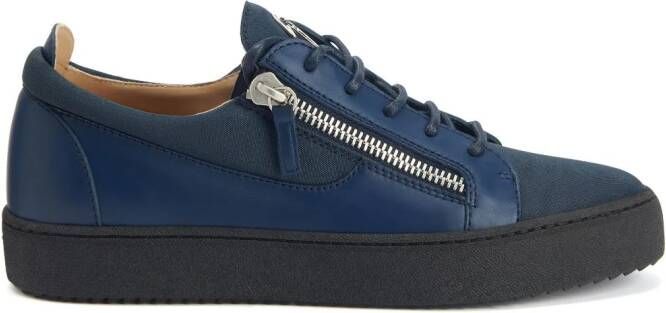 Giuseppe Zanotti Frankie leather sneakers Blue
