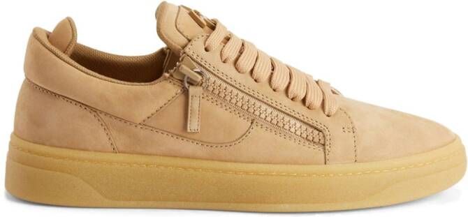 Giuseppe Zanotti Frankie leather sneakers Neutrals