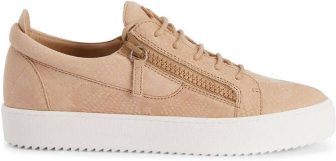 Giuseppe Zanotti Frankie leather sneakers Neutrals