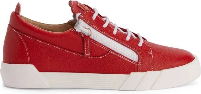 Giuseppe Zanotti Frankie leather sneakers Red