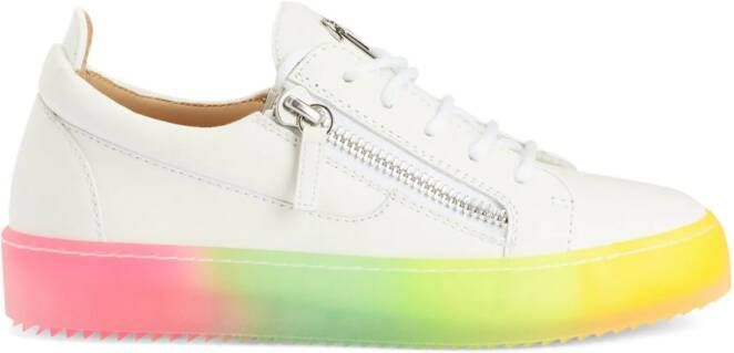 Giuseppe Zanotti Frankie leather sneakers White