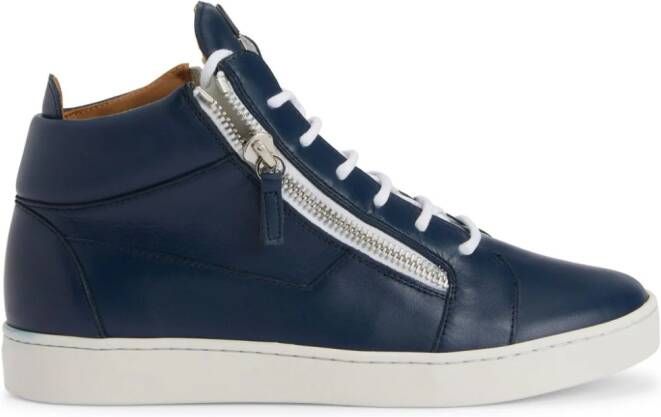 Giuseppe Zanotti Frankie logo-plaque sneakers Blue