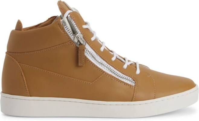 Giuseppe Zanotti Frankie logo-plaque sneakers Brown