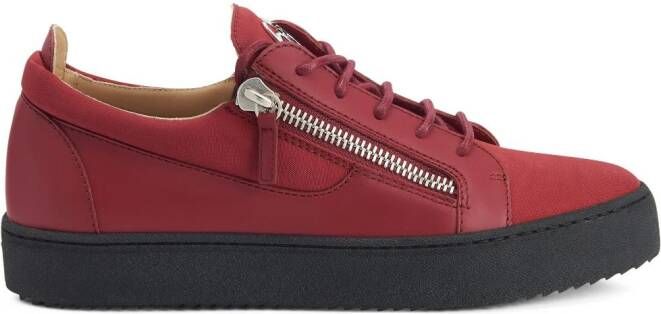 Giuseppe Zanotti Frankie low-top leather sneakers Red
