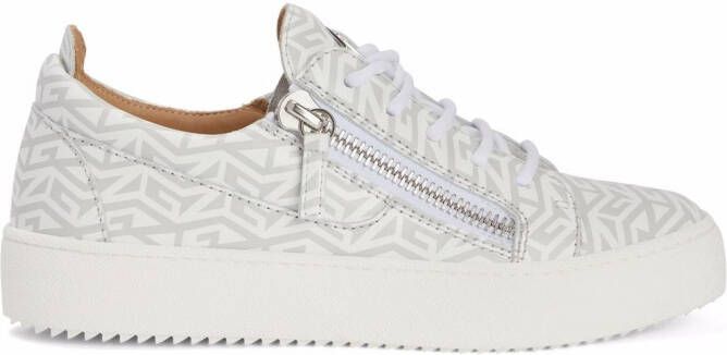 Giuseppe Zanotti Frankie monogram low-top sneakers White