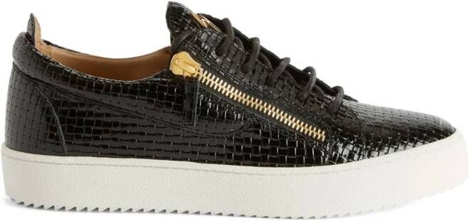 Giuseppe Zanotti Frankie patent-leather sneakers Black