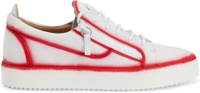 Giuseppe Zanotti Frankie seam-detail low-top sneakers White