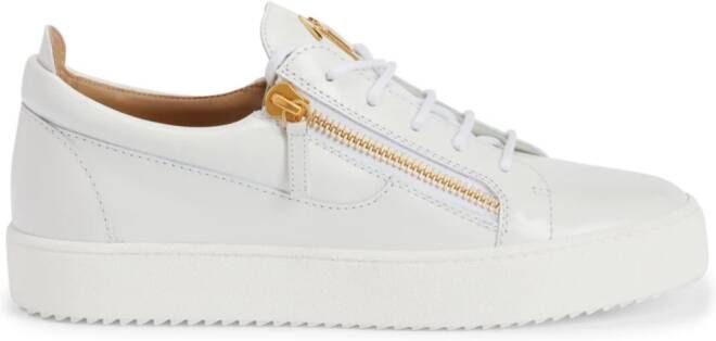 Giuseppe Zanotti Frankie zip-detail low-top sneakers White