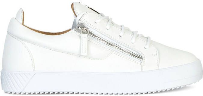 Giuseppe Zanotti Frankie zipped low-top sneakers White