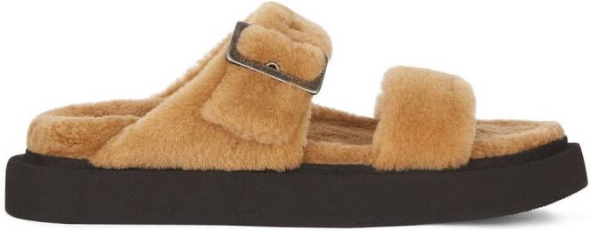 Giuseppe Zanotti Furry Him sandals Brown
