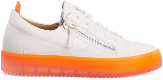 Giuseppe Zanotti Gail contrast-sole sneakers White