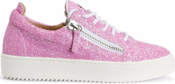 Giuseppe Zanotti Gail glitter sneakers Pink