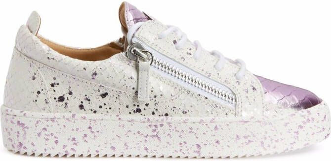 Giuseppe Zanotti Gail silver sneakers White