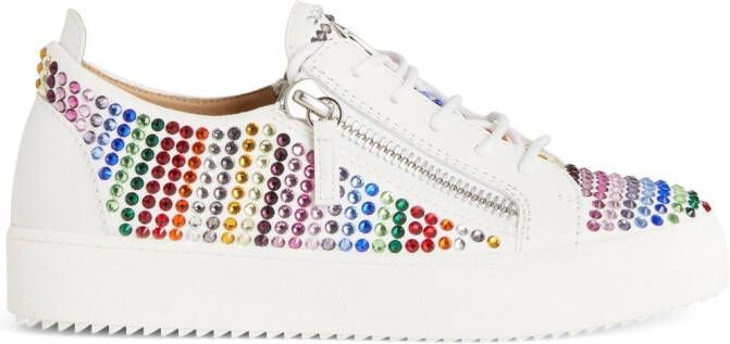 Giuseppe Zanotti Gail Strass sneakers White
