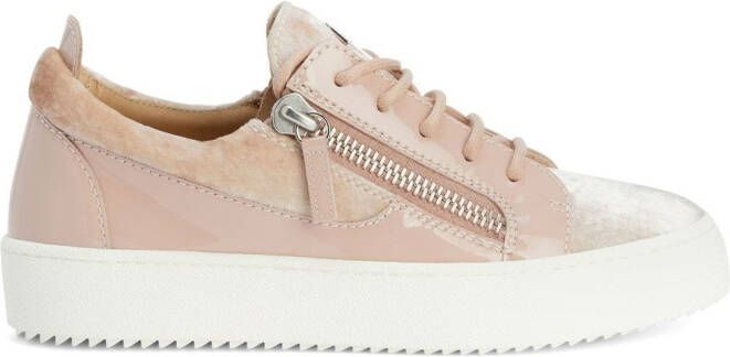 Giuseppe Zanotti Gail velvet sneakers Pink