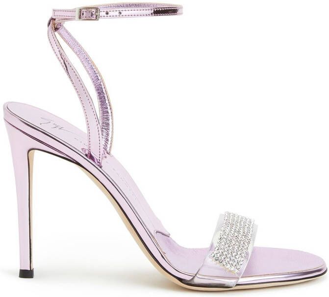 Giuseppe Zanotti gem-detail high-heeled sandals Pink
