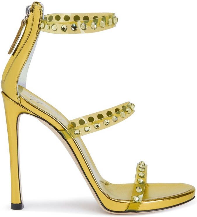Giuseppe Zanotti 120mm Harmony Shine sandals Yellow