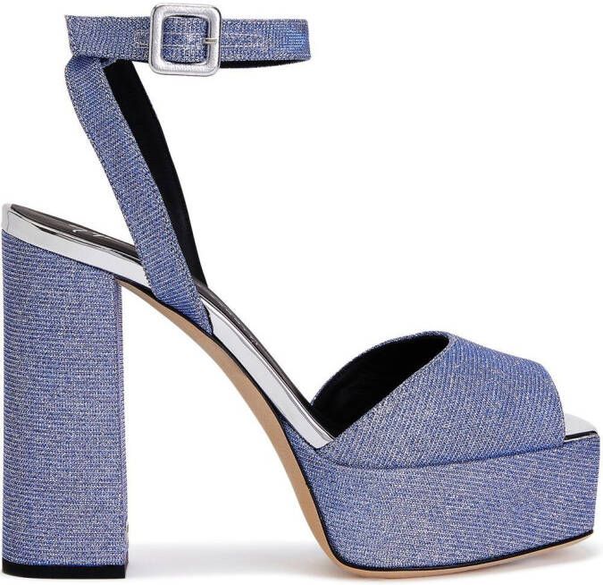 Giuseppe Zanotti 120mm New Betty sandals Blue
