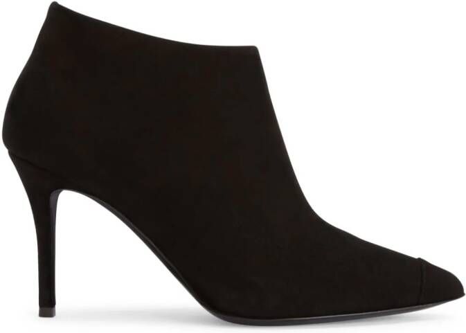 Giuseppe Zanotti 90mm Greek suede ankle boots Black